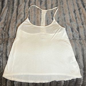 Gilly Hicks knit lace racer back tank